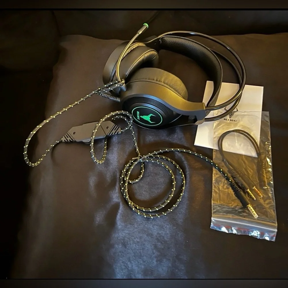 Gaming Headset PS4 Xbox One PC Wired with microphone
